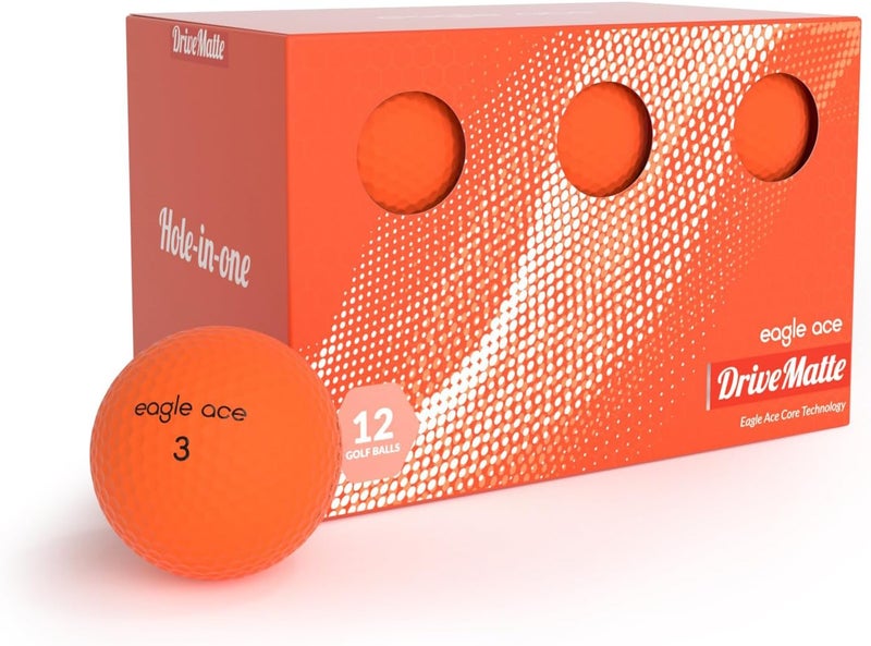 Eagle Ace ™️ DriveMatte Golf Balls-2 Layers-Maximum Distance,Optimal Spin Control - Image 1